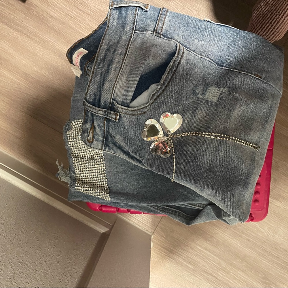 Secret Gem Rhinestone Jeans - Picture 6 of 6